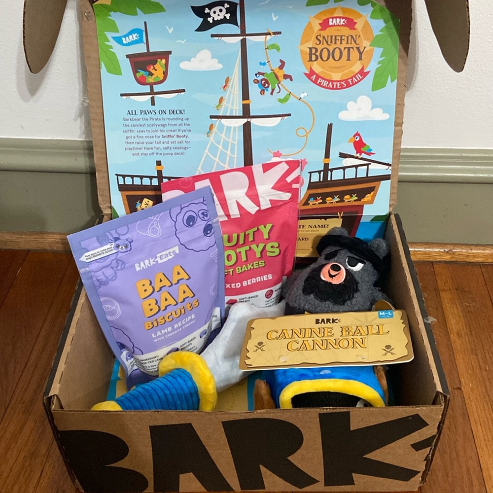 NWT BarkBox Sniffin Booty Pirate Themed Box